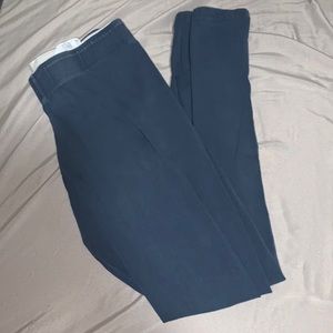 Blue and white Nike leggings